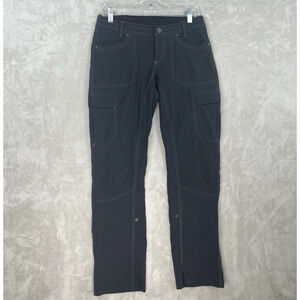 Kuhl Women's Roll Up Cargo Hiking Pants Size 6 Reg 17F Charcoal Black Gorpcore